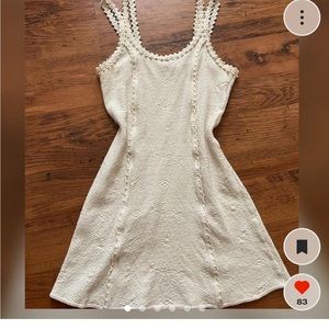 Gorgeous White sundress vintage stunning fits beautifully has some stretch
